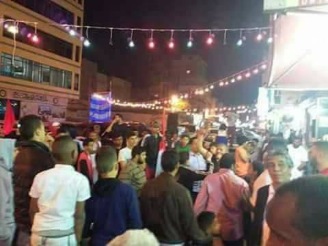 Benghazi Libya – crowds gather to celebrate the return of Field Marshall Hafter to Libya from his recent trip to Egypt.
